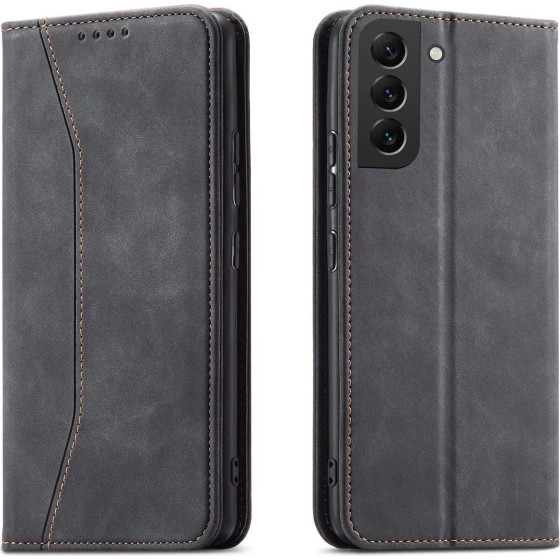 Hurtel Magnet Fancy Case for Samsung Galaxy S23+ flip cover wallet stand black - (MAGNET FANCY SAMSUNG S23 PLUS BLACK)