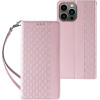 Hurtel Magnet Strap Case Case for iPhone 13 Pro Max Pouch Wallet + Mini Lanyard Pendant Pink - (Magnet Strap iPhone 13 Pro Max Pink)