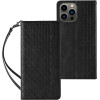 Hurtel Magnet Strap Case Case for iPhone 13 Pro Pouch Wallet + Mini Lanyard Pendant Black - (Magnet Strap iPhone 13 Pro Black)