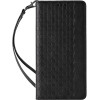 Hurtel Magnet Strap Case Case for iPhone 14 Plus Flip Wallet Mini Lanyard Stand Black