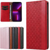 Hurtel Magnet Strap Case Case for iPhone 14 Pro Max Flip Wallet Mini Lanyard Stand Red