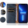 Hurtel Magnet Strap Case Case for Samsung Galaxy A12 5G Pouch Wallet + Mini Lanyard Pendant Blue - (Magnet Strap Samsung A12 Blue)