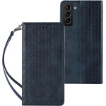 Hurtel Magnet Strap Case Case for Samsung Galaxy S22 + (S22 Plus) Pouch Wallet + Mini Lanyard Pendant Blue - (Magnet Strap Samsung S22 PLUS Blue)
