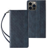 Hurtel Magnet Strap Case Case for Samsung Galaxy S23 Ultra Flip Wallet Mini Lanyard Stand Blue - (MAGNET STRAP SAMSUNG S23 ULTRA BLUE)