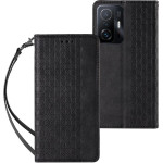 Hurtel Magnet Strap Case Case for Xiaomi Redmi Note 11 Pro Pouch Wallet + Mini Lanyard Pendant Black - (Magnet Strap Xiaomi Redmi Note 11 PRO Global Black)