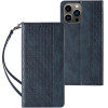 Hurtel Magnet Strap Case for iPhone 12 Pro Pouch Wallet + Mini Lanyard Pendant Blue - (Magnet Strap iPhone 12 Pro Blue)