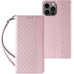 Hurtel Magnet Strap Case for Samsung Galaxy S23+ Flip Wallet Mini Lanyard Stand Pink - (MAGNET STRAP SAMSUNG S23 PLUS PINK)