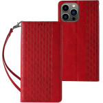 Hurtel Magnet Strap Case for Samsung Galaxy S23+ Flip Wallet Mini Lanyard Stand red - (MAGNET STRAP SAMSUNG S23 PLUS RED)