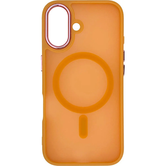 Hurtel Magnetic Collection MagSafe iPhone 16 Case - Orange - (Fashion Case MagSafe for iPhone 16 Orange)