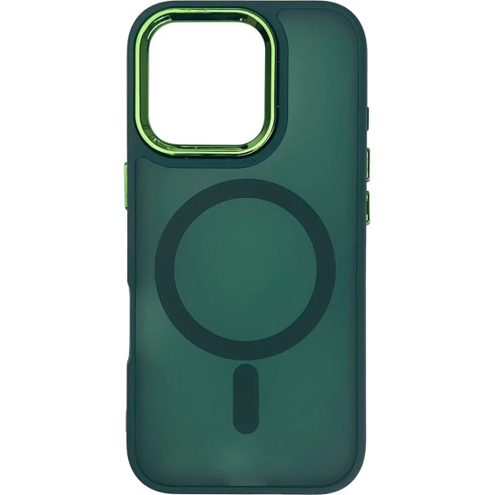 Hurtel Magnetic Collection MagSafe iPhone 16 Pro Max Case - Dark Green - (Fashion Case MagSafe for iPhone 16 Pro Max Green)