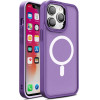 Hurtel Magnetic Color Matte Case for iPhone 15 Plus - purple - (Color Matte Case iPhone 15 Plus Deep Purple)