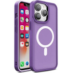 Hurtel Magnetic Color Matte Case for iPhone 15 Plus - purple - (Color Matte Case iPhone 15 Plus Deep Purple)