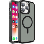 Hurtel Magnetic Color Matte Case for iPhone 15 Pro Max - black - (Color Matte Case iPhone 15 Pro Max Black)