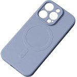 Hurtel MagSafe Compatible Silicone Case for iPhone 15 Plus Silicone Case - Gray - (Silicone case iPhone 15 Plus Magsafe Steel Blue)
