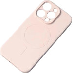 Hurtel MagSafe Compatible Silicone Case for iPhone 15 Pro Max Silicone Case - Pink - (Silicone case iPhone 15 Pro Max Magsafe Sand Pink)