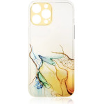 Hurtel Marble Case Cover for Samsung Galaxy A12 5G Gel Cover Orange Marble - (MARBLE CASE Sam A12 5G ORANGE)