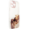 Hurtel Marble Case Cover for Xiaomi Redmi Note 11 Pro Gel Cover Marble Brown