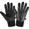 Hurtel Men's insulated, anti-slip telephone gloves - black - (Touchscreen gloves removable fingertips black)