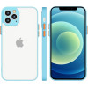 Hurtel Milky Case silicone flexible translucent case for Samsung Galaxy A22 4G blue