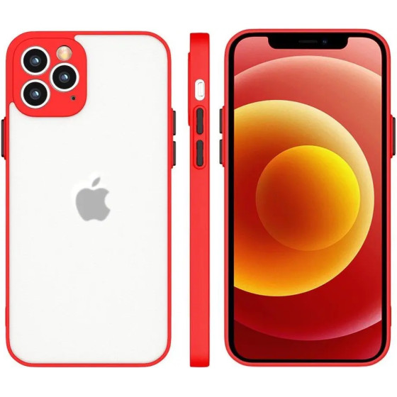 Hurtel Milky Case silicone flexible translucent case for Samsung Galaxy A22 4G red - (Milky Case Samsung A22 4G Red)