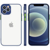Hurtel Milky Case silicone flexible translucent case for Samsung Galaxy S21+ 5G (S21 Plus 5G) navy blue - (Milky Case Samsung S21 Plus Navy Blue)