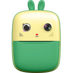 Hurtel Mini Thermal Printer for Kids with Camera and Camcorder - Green - (MINI DRUKARKA DRUKUS APARAT FOTOGRAFICZNY - zielony)