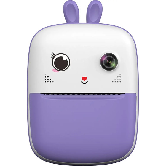 Hurtel Mini Thermal Printer for Kids with Camera and Camcorder - Purple - (HURC10F)