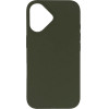 Hurtel Multiple Color Wheat Case MagSafe for iPhone 16 - dark green - (Magsafe Multiple Color Wheat Case for iPhone 16 Dark green)