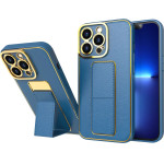 Hurtel New Kickstand Case case for iPhone 12 Pro with stand blue - (NEW KICKSTAND IPHONE 12 PRO DARK BLUE)