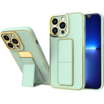 Hurtel New Kickstand Case case for iPhone 12 Pro with stand green - (NEW KICKSTAND IPHONE 12 PRO GREEN)