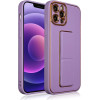 Hurtel New Kickstand Case case for iPhone 12 Pro with stand purple