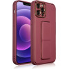Hurtel New Kickstand Case case for iPhone 12 Pro with stand red - (NEW KICKSTAND IPHONE 12 PRO ROSE RED)
