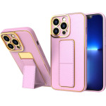 Hurtel New Kickstand Case case for iPhone 13 Pro Max with stand pink - (NEW KICKSTAND IPHONE 13 PRO MAX PINK)