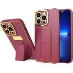 Hurtel New Kickstand Case case for iPhone 13 Pro with stand red - (NEW KICKSTAND IPHONE 13 PRO ROSE RED)