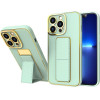 Hurtel New Kickstand Case cover for Samsung Galaxy A12 5G with stand green - (NEW KICKSTAND SAMSUNG A12 GREEN)