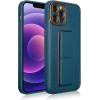 Hurtel New Kickstand Case for iPhone 12 with stand blue