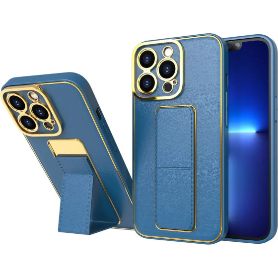 Hurtel New Kickstand Case for iPhone 12 with stand blue