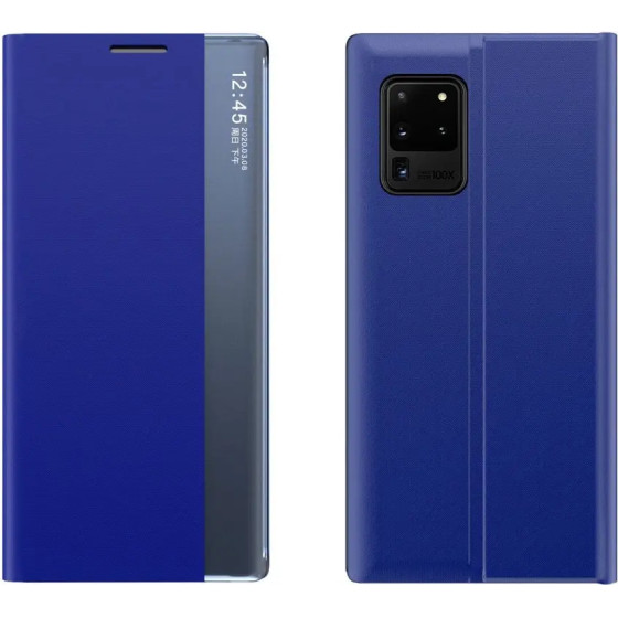 Hurtel New Sleep Case Bookcase Type Case with kickstand function for Samsung Galaxy A02s EU blue - (New Sleep Case Samsung A02S Blue)