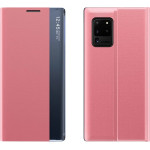 Hurtel New Sleep Case Bookcase Type Case with kickstand function for Samsung Galaxy A02s EU pink - (New Sleep Case Samsung A02S Pink)