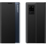 Hurtel New Sleep Case Bookcase Type Case with kickstand function for Samsung Galaxy A72 4G black - (New Sleep Case Samsung A72 Black)