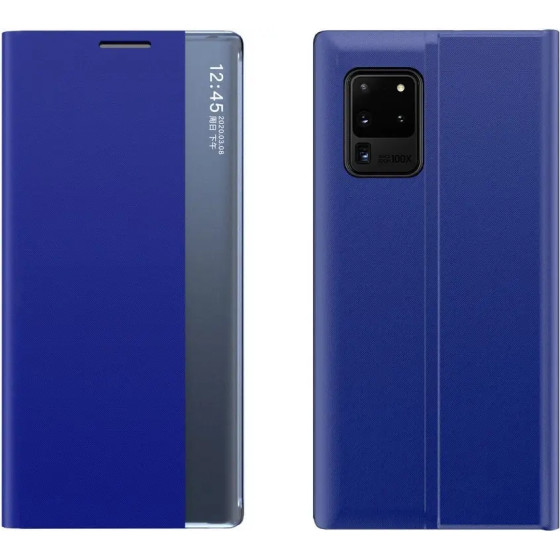 Hurtel New Sleep Case Bookcase Type Case with kickstand function for Samsung Galaxy A72 4G blue - (New Sleep Case Samsung A72 Blue)