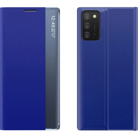 Hurtel New Sleep Case cover with a stand function for Samsung Galaxy A03s (166.5) blue - (New Sleep Case Samsung A03S (166.5) Blue)