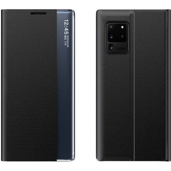 Hurtel New Sleep Case cover with a stand function for Samsung Galaxy A73 black - (New Sleep Case Samsung A73 Black)