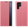 Hurtel New Sleep Case for Samsung Galaxy S24 FE cover with flap and stand - pink - (New Sleep Case Samsung Galaxy S24 FE Pink)