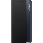 Hurtel New Sleep View Case with flap and stand for Samsung Galaxy A35 - black - (New Sleep View Case SAM A35 Black)