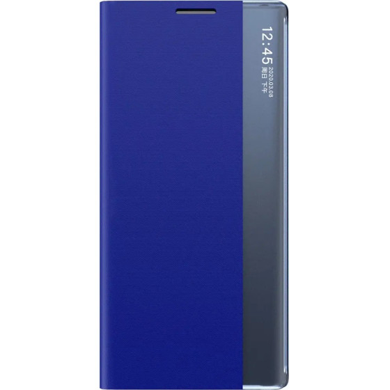 Hurtel New Sleep View Case with flap and stand for Samsung Galaxy A55 - blue - (New Sleep View Case SAM A55 Blue)