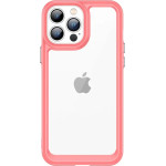 Hurtel Outer Space Case Case for iPhone 12 Pro Max Hard Cover with Gel Frame Red
