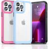 Hurtel Outer Space Case Case for iPhone 12 Pro Max Hard Cover with Gel Frame Red