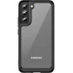 Hurtel Outer Space Case Cover for Samsung Galaxy S22 + (S22 Plus) Hard Cover with Gel Frame Black