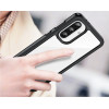 Hurtel Outer Space Case for Samsung Galaxy A26 Cover with Flexible Frame - Black - (Outer Space Case Samsung Galaxy A26 Black)
